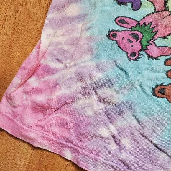 Vintage 1989 Single Stitch Tie Dye Classic Grateful Dead Bear Graphic T Shirt - Picture 11 of 15